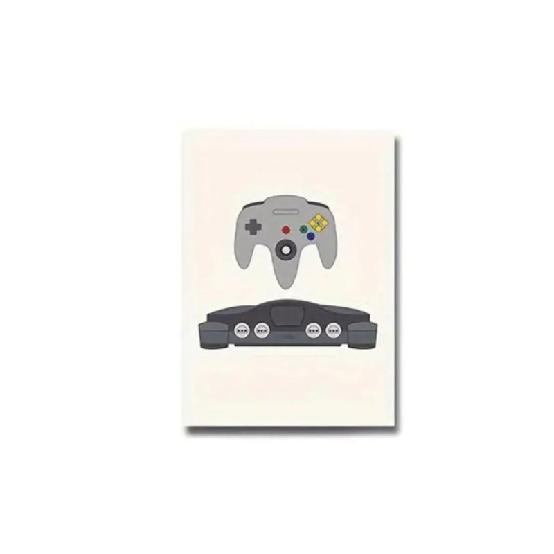 Classic Consoles Modern Art  Poster (50x1x70cm) - N64 - ملصق